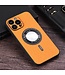 SoFetch Oranje MagSafe Zijde Backcover Hoesje voor de iPhone 15 Plus