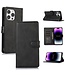 SoFetch Zwart Pasjeshouders Bookcase Hoesje voor de iPhone 15 Plus