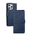 SoFetch Donkerblauw Pasjeshouders Bookcase Hoesje voor de iPhone 15 Plus