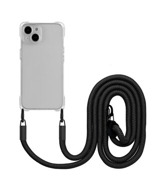SoFetch Transparant TPU Hoesje met Koord iPhone 15 Plus