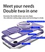 SoFetch Blauw MagSafe Ringhouder Hybride Hoesje voor de iPhone 15 Plus