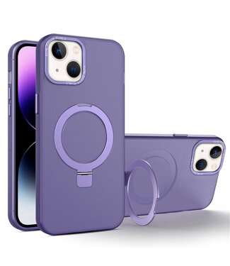 SoFetch Paars MagSafe Ringhouder Hybride Hoesje iPhone 15 Plus