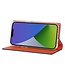 SoFetch Donkerblauw / Rood Litchee Bookcase voor de iPhone 15 Plus