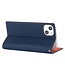 SoFetch Donkerblauw / Rood Litchee Bookcase voor de iPhone 15 Plus