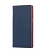 SoFetch Donkerblauw / Rood Litchee Bookcase voor de iPhone 15 Plus