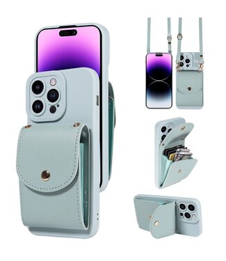 SoFetch Hemelsblauw Wallet Faux Leder iPhone 15 Plus