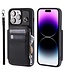 SoFetch Zwart RFID Houder Faux Leder Hoesje voor de iPhone 15 Plus