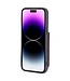 SoFetch Bordeaux Rood RFID Houder Faux Leder Hoesje voor de iPhone 15 Plus