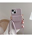 SoFetch Lichtpaars Pasjeshouder Faux Leder Hoesje voor de iPhone 15 Plus