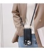 SoFetch Zwart Pasjeshouder Faux Leder Hoesje voor de iPhone 15 Plus