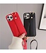 SoFetch Kaki Pasjeshouder Faux Leder Hoesje voor de iPhone 15 Plus