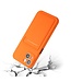 SoFetch Oranje Pasjeshouder TPU Hoesje voor de iPhone 15 Plus