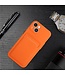 SoFetch Oranje Pasjeshouder TPU Hoesje voor de iPhone 15 Plus