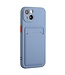 SoFetch Blauw Pasjeshouder TPU Hoesje voor de iPhone 15 Plus