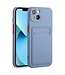 SoFetch Blauw Pasjeshouder TPU Hoesje voor de iPhone 15 Plus