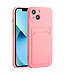 SoFetch Roze Pasjeshouder TPU Hoesje voor de iPhone 15 Plus