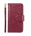 SoFetch Bordeaux Rood Camelia Bookcase Hoesje voor de iPhone 15 Plus