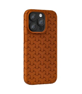 SoFetch Bruin Textuur TPU Hoesje iPhone 15 Plus