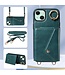 SoFetch Groen Portemonnee Litchee Hybride voor de iPhone 15 Plus