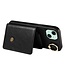 SoFetch Zwart Portemonnee Litchee Hybride voor de iPhone 15 Plus