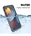 Redpepper Zwart / Transparant Waterdicht Fullbody Hoesje voor de iPhone 15 Plus