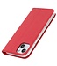 SoFetch Rood Zijde Textuur Flipcover Hoesje voor de iPhone 15 Plus