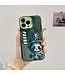 SoFetch Groen Panda Hybride Hoesje voor de iPhone 15 Plus