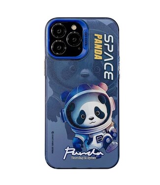 SoFetch Blauw Panda Hybride Hoesje iPhone 15 Plus