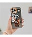 SoFetch Oranje Panda Hybride Hoesje voor de iPhone 15 Plus