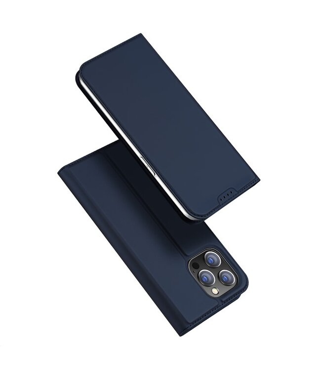 DUX DUCIS Blauw Skin Pro Series Bookcase Hoesje voor de iPhone 15 Pro