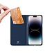 DUX DUCIS Blauw Skin Pro Series Bookcase Hoesje voor de iPhone 15 Pro