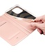 DUX DUCIS Roze Skin Pro Series Bookcase Hoesje voor de iPhone 15 Pro