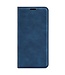 SoFetch Blauw Splitleder Bookcase Hoesje voor de iPhone 15 Pro