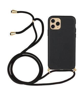 SoFetch Zwart TPU Hoesje met Koord iPhone 15 Pro