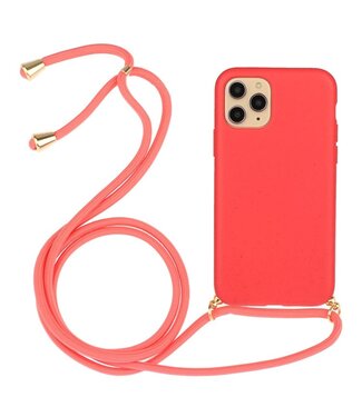 SoFetch Rood TPU Hoesje met Koord iPhone 15 Pro