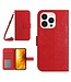 SoFetch Rood Zonnebloem Bookcase Hoesje voor de iPhone 15 Pro