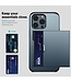SoFetch Blauw Pasjeshouder Hybride Hoesje voor de iPhone 15 Pro