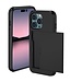 SoFetch Zwart Pasjeshouder Hybride Hoesje voor de iPhone 15 Pro