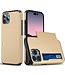 SoFetch Goud Pasjeshouder Hybride Hoesje voor de iPhone 15 Pro