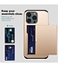 SoFetch Goud Pasjeshouder Hybride Hoesje voor de iPhone 15 Pro