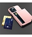 SoFetch Rosegoud Pasjeshouder Hybride Hoesje voor de iPhone 15 Pro