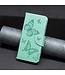 SoFetch Groen Vlinders Bookcase Hoesje voor de iPhone 15 Pro