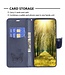 SoFetch Blauw Vlinders Bookcase Hoesje voor de iPhone 15 Pro