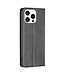 SoFetch Zwart Modern Bookcase Hoesje voor de iPhone 15 Pro
