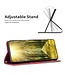 SoFetch Rood Modern Bookcase Hoesje voor de iPhone 15 Pro