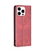 SoFetch Rood Modern Bookcase Hoesje voor de iPhone 15 Pro