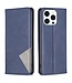 SoFetch Blauw Modern Bookcase Hoesje voor de iPhone 15 Pro