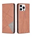 SoFetch Bruin Modern Bookcase Hoesje voor de iPhone 15 Pro