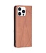 SoFetch Bruin Modern Bookcase Hoesje voor de iPhone 15 Pro