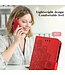 SoFetch Rood Mandala Bookcase Hoesje voor de iPhone 15 Pro